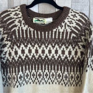 Highland Craft Sweater Mens Medium Wool Scotland Nordic Fisherman Crew
Neck